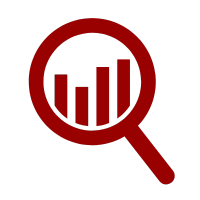 Analyzing data icon