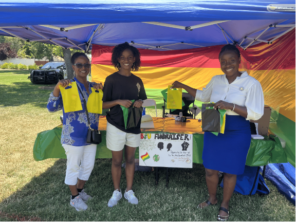 Assemblymember Rhodesia Ransom at the Tracy African American Association Juneteenth Celebration