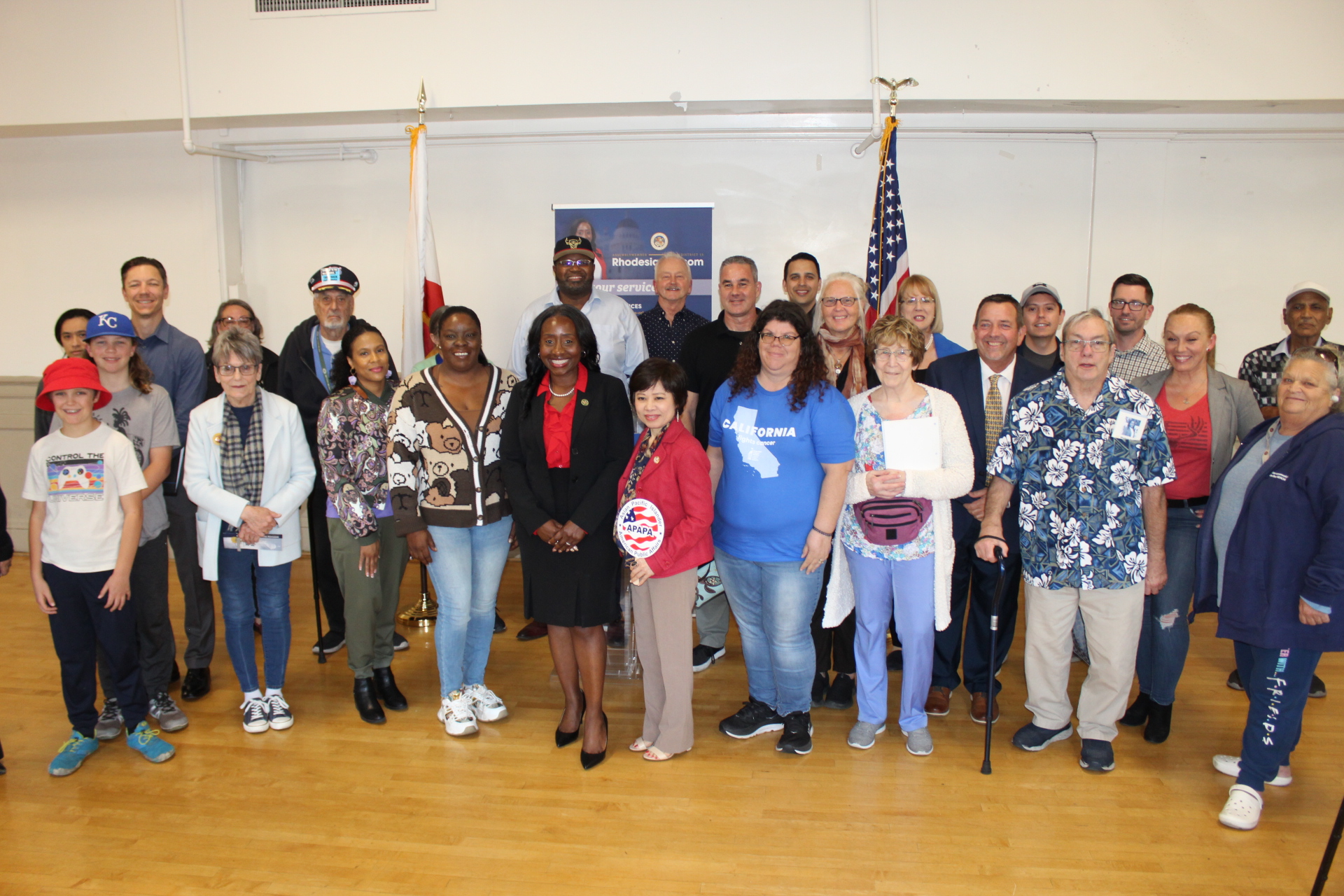 Assemblymember Rhodesia Ransom with Constituents