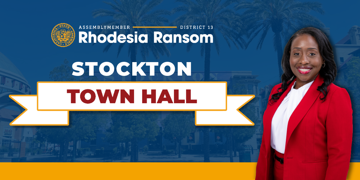 Asm. Ransom Stockton Town Hall Event Page Graphic