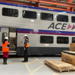 Asm. Ransom visiting Ace Rail Company