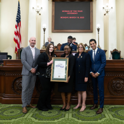 Asm. Ransom and Alexis Wilbur with other Assemblymembers.