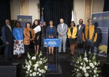 California Legislative Black Caucus poses in a group photo at the MLK Brunch Reception