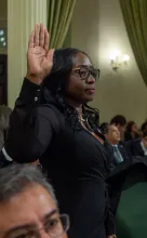 Assemblymember Rhodesia Ransom Taking the Oath of Office