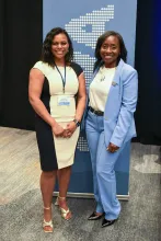 Assemblymember Rhodesia Ransom and Carmelitha Bordelon-Taylor at the California Water Association Symposium, The Price of a Drop.