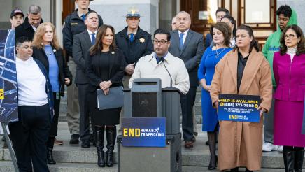 Carlos Villapudua, State Assembly Declares January as Human Trafficking Awareness Month Press Conference