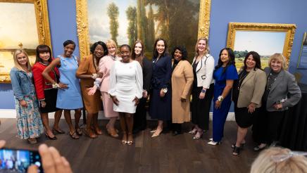 Assemblymember Rhodesia Ransom with honorees