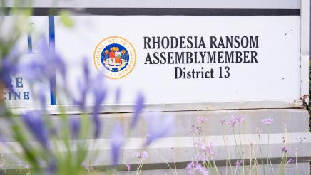 Exterior view of Assemblymember Rhodesia Ransom’s District Office building in Stockton, CA 