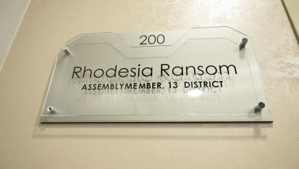 Exterior view of Assemblymember Rhodesia Ransom’s District Office building in Stockton, CA 