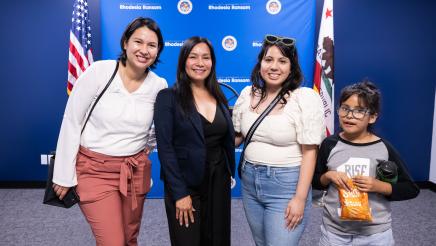 Community members networking and enjoying Assemblymember Rhodesia Ransom’s Open House in Stockton, California