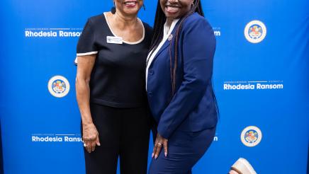 Assemblymember Rhodesia Ransom with her staff, Stockton Chamber of Commerce CEO, and San Joaquin County Hispanic Chamber of Commerce CEO during ribbon cutting ceremony at District 13 Open House in District 13.